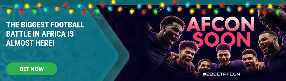 Bet on Africa Cup of Nations at 22bet with boosted odds. 
