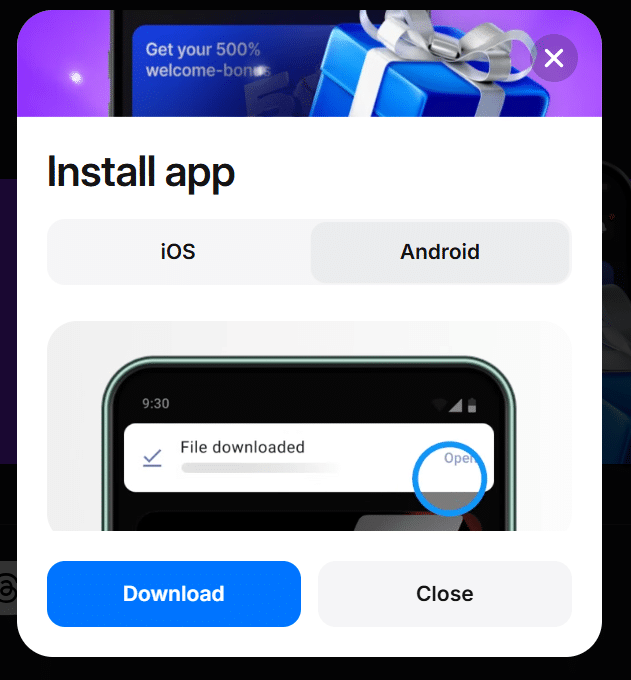 1win mobile app download 