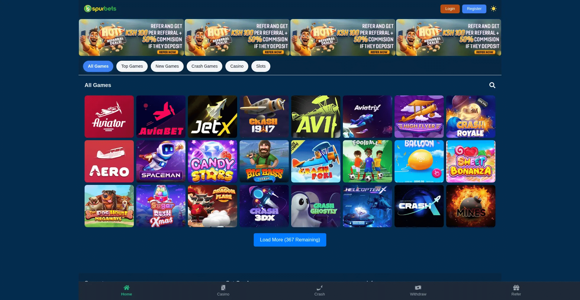 Spurbets  online betting games.