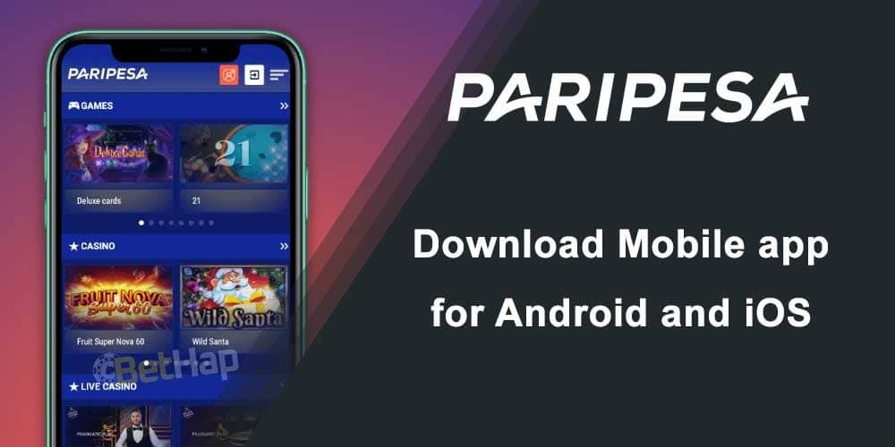Download Paripesa mobile app